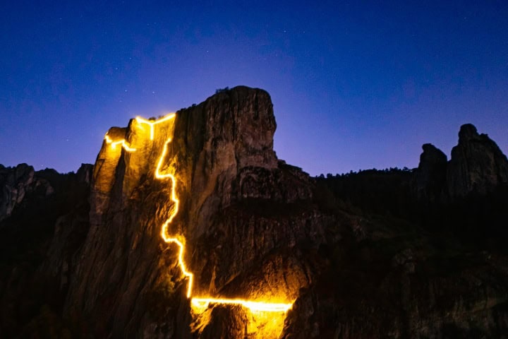 4. Vía Ferrata Nocturna. Foto - H-GO Adventures (Facebook)