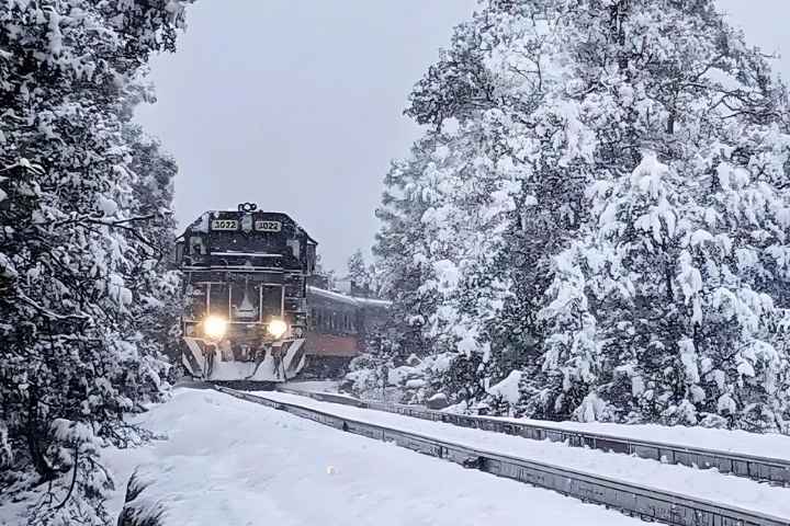 5. Tren Chepe nevado. Foto - @pasionxviajes (Instagram)