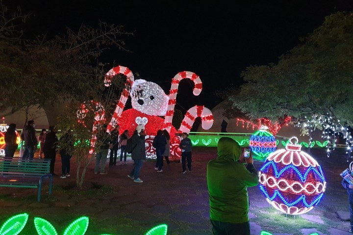 6. Esculturas de luz en el Parque Guanajuato Bicentenario. Foto - On a Road Leading Somewhere