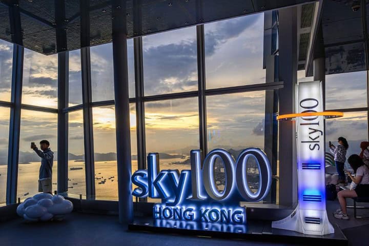 6. Atardecer en el mirador Sky 100. Foto - Klook Travel