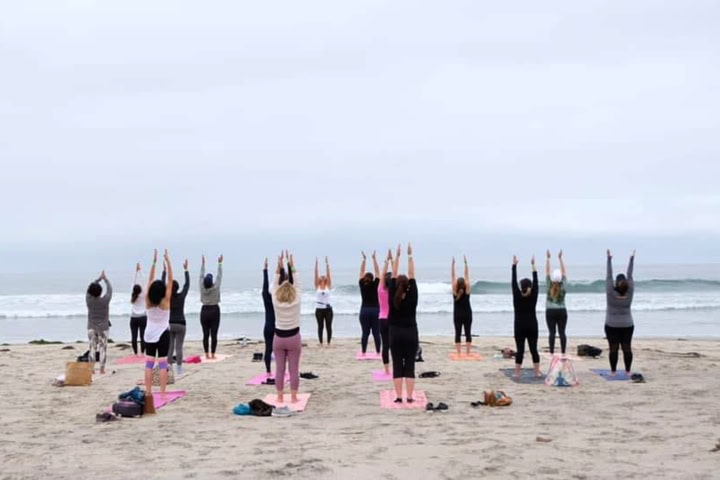 7. Yoga en el Rosarito. Foto - Psicologa Annahy (Facebook)