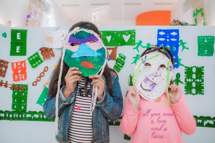 8. Taller de máscaras Kollon para niños. Foto - @centexculturas (X)