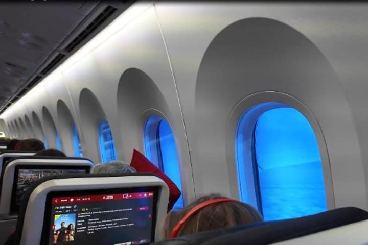 EXTRA. Ventanas con atenuación del Dreamliner Turkish Airlines. Foto - Jonathan Moreno
