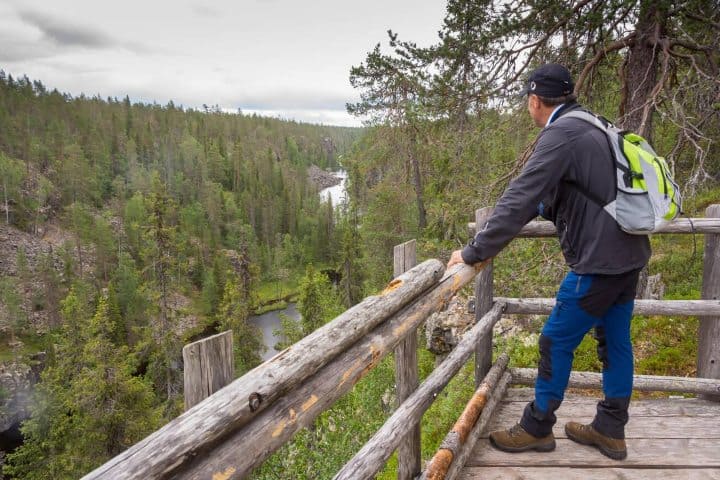 1. Viajero en mirador del Parque Nacional Hossa. Foto - Alamy