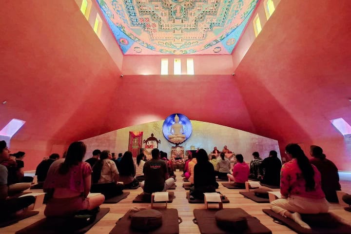 2. Estupa de Valle de Bravo. Foto - La Gran Stupa Bon para la Paz Mundial (Facebook)