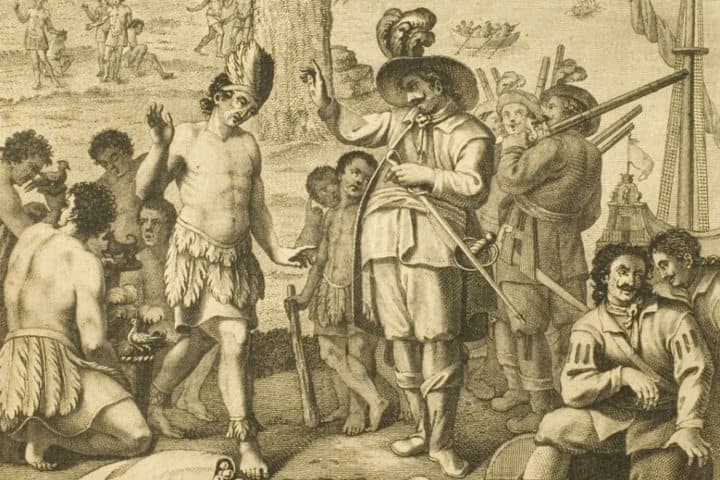 3. Juan de Grijalva llegando a Motejusoma en el río Banderas. Foto - UNAM