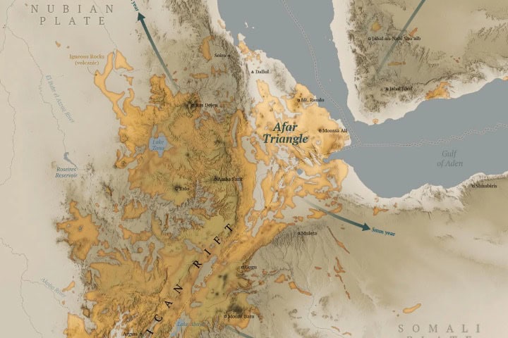 4. Depresión de Afar. Foto - Mapas Milhaud