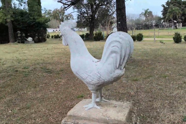 5. Escultura de gallo en El Sueño del Tano. Foto - Viajar es nuestro sueño (YouTube)