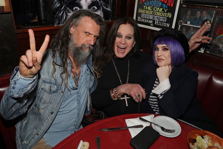 5. Rob Zombie, Ozzy Osbourne y Kelly Osbourne en el The Rainbow Bar & Grill. Foto -Ozzy Osbourne
