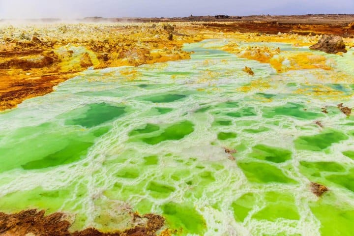 6. Manantiales de Dallol. Foto - Alamy