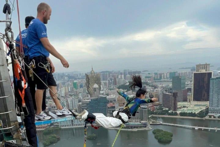 6. Bungee en Macao Tower. Foto - @skyparkmacau (Instagram)