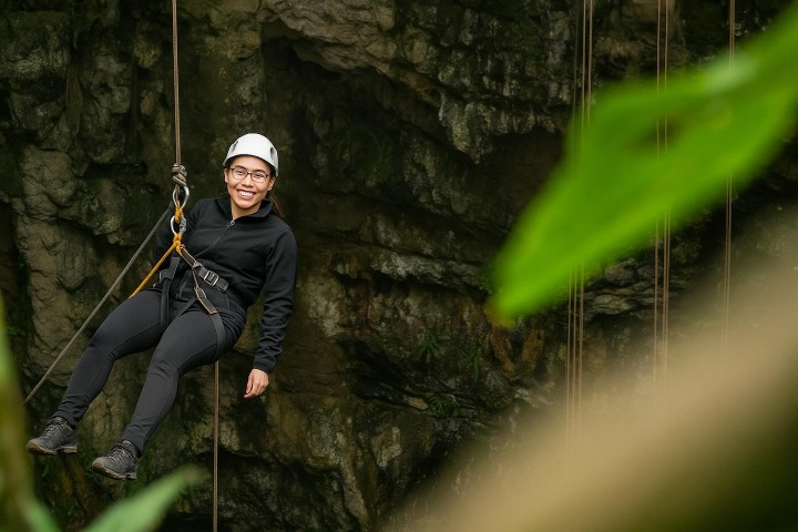 7. Descenso en la Sima del Cielo. Foto - SIMA DEL CIELO Aventura Zoque (Facebook)