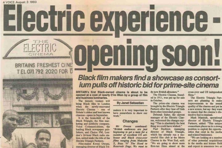 8. Reapertura de Electric Cinema en 1993. Foto - Electric Cinema