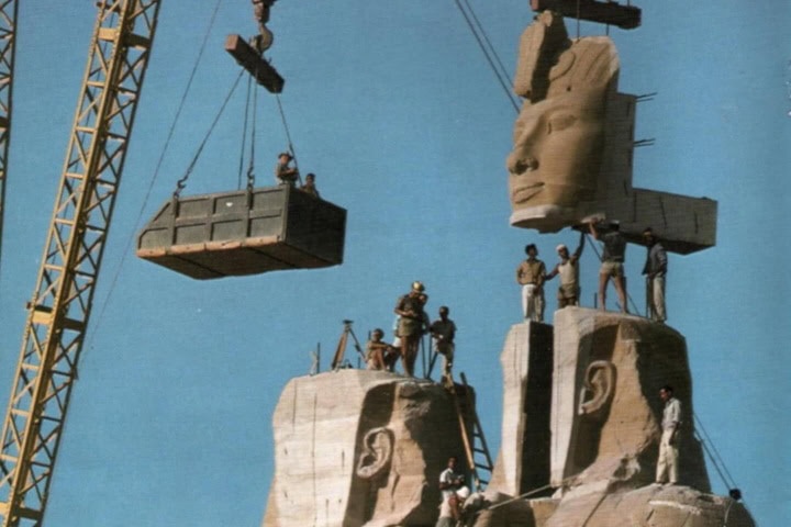 8. El traslado de Abu Simbel. Foto - @fubiz (Threads)