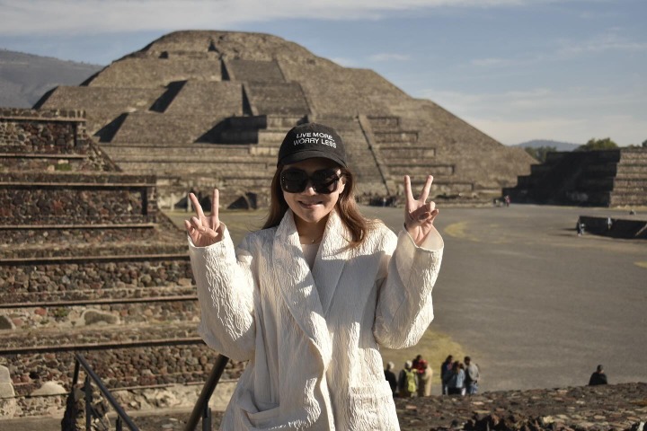 8. Viajera en Teotihuacán. Foto - @blueberrylikestravel (Instagram)