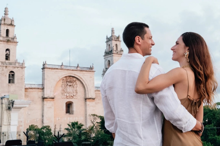 1. Pareja en Yucatán. Foto - theweddbook