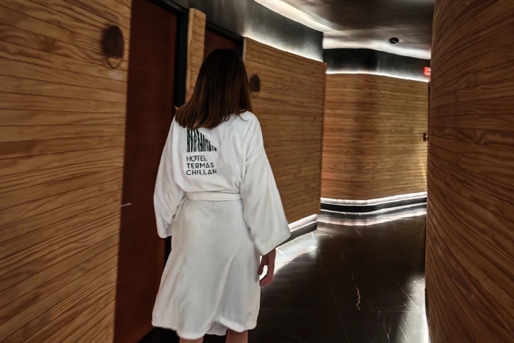 1. Visitante en Alunco Spa. Foto - Hotel Termas de Chillán