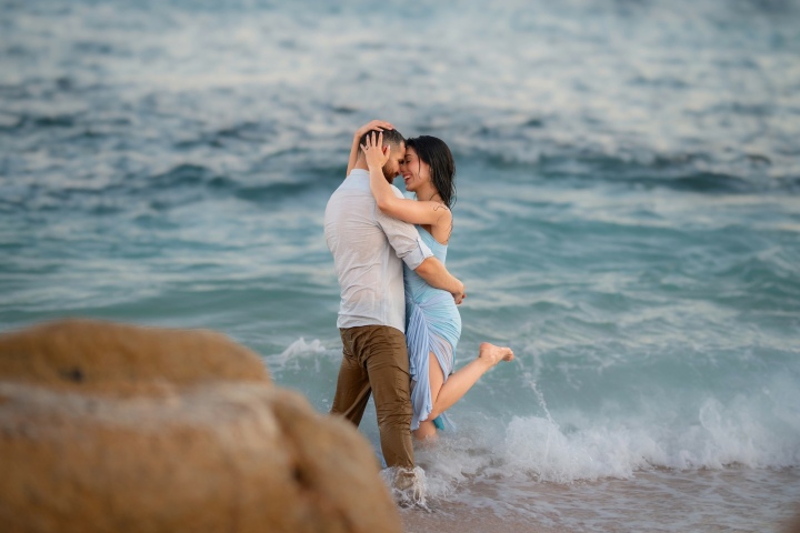 11. Pareja en la playa de One&Only Palmilla. Foto - @somewhereovertheborderphoto (Instagram)