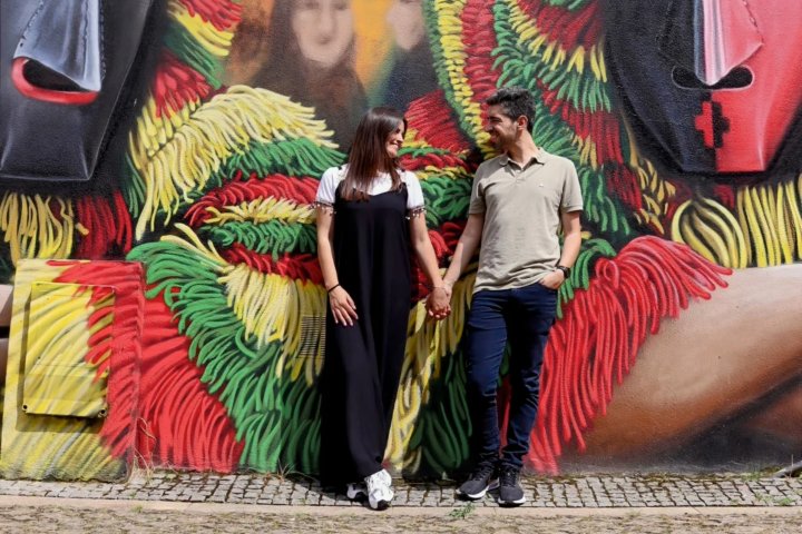 4. Pareja durante el Carnaval de Podence. Foto - @taniamtdias_ (Instagram)