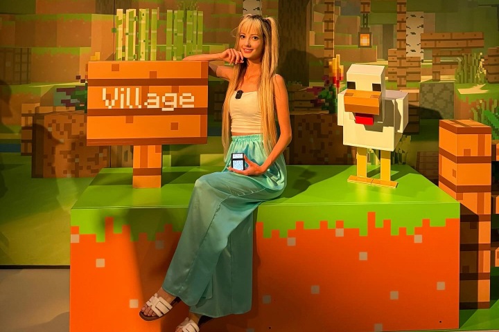 4. Visitante en Minecraft Experience. Foto - @fanniburjan (Instagram)
