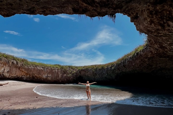 5. Playa escondida en las Islas Marietas. Foto - @_elsiepacheco (Instagram)