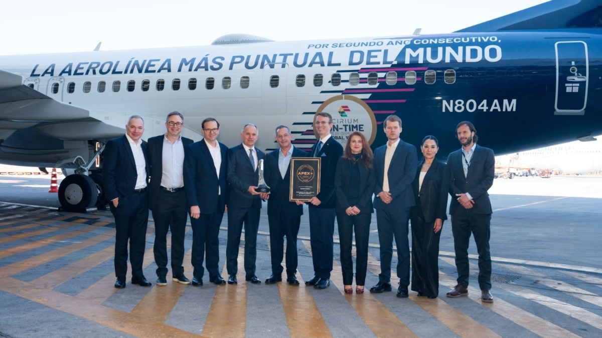 AEROMÉXICO SE POSICIONA COMO LA AEROLÍNEA MÁS PUNTUAL DEL MUNDO