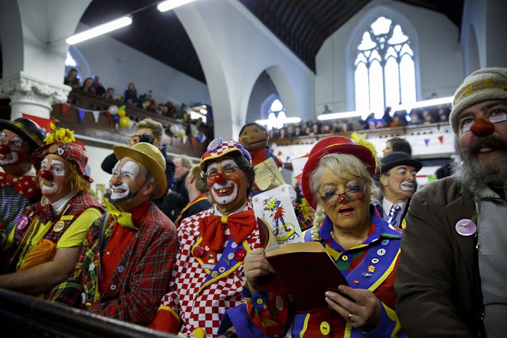 1. Payasos durante el servicio Grimaldi. Foto - Getty Images