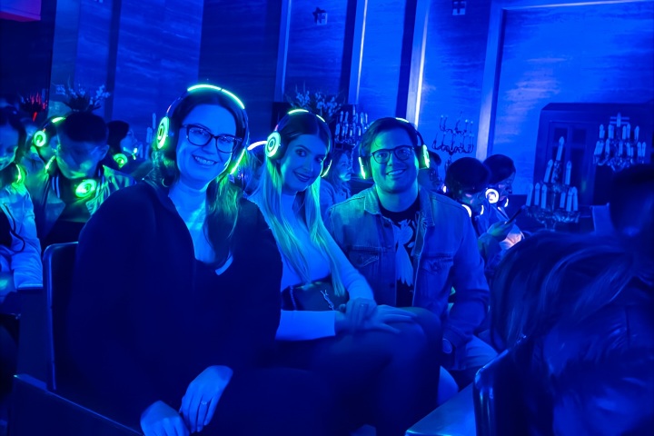 2. Visitantes de proyección de Silent Cinema. Foto - @gauchanomexico (Instagram)