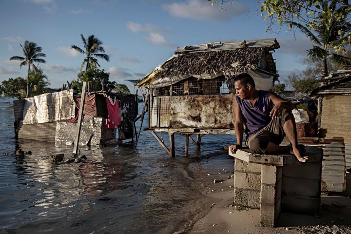 4. Aumento del nivel del mar en Kiribati. Foto - Getty Images