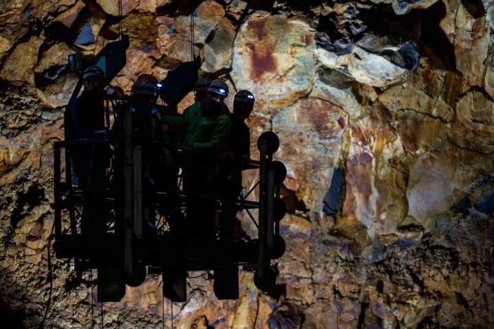 4. Elevador al interior del Thrihnukagigur. Foto - Alamy