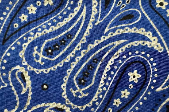 4. Diseño boteh en paliacate azul. Foto - Getty Images