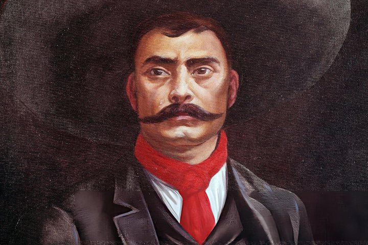5. Pintura de Emiliano Zapata con paliacate al cuello. Foto - Getty Images