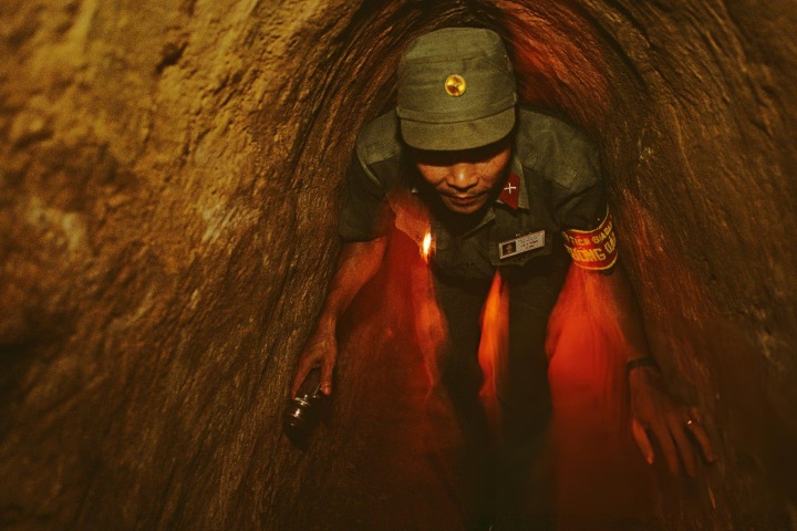 5. Soldado en los túneles de Vinh Moc. Foto - Getty Images