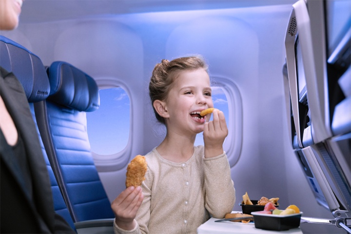 5. Comida infantil de United Airlines. Foto - Archivo United