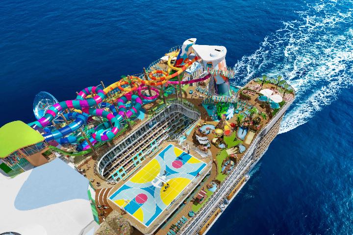 2. Concepto artístico de parque acuático en Legend of the Seas. Foto - Royal Caribbean