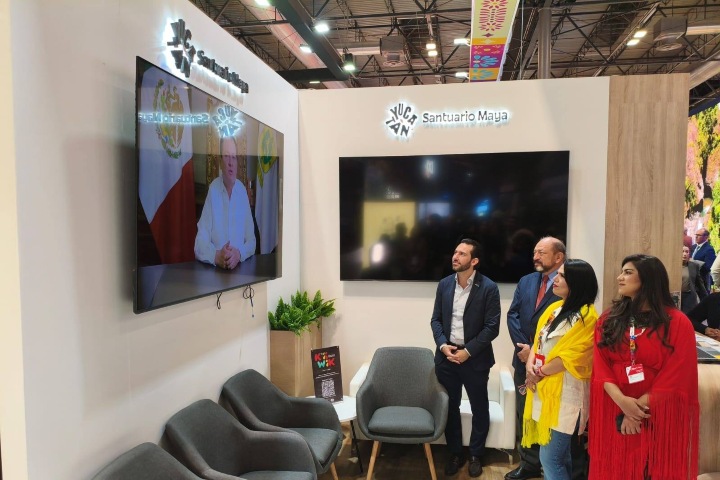2. Presentación del K’íiwik: Feria Turística del Mundo Maya 2026 en el FITUR. Foto - El Maya Mx