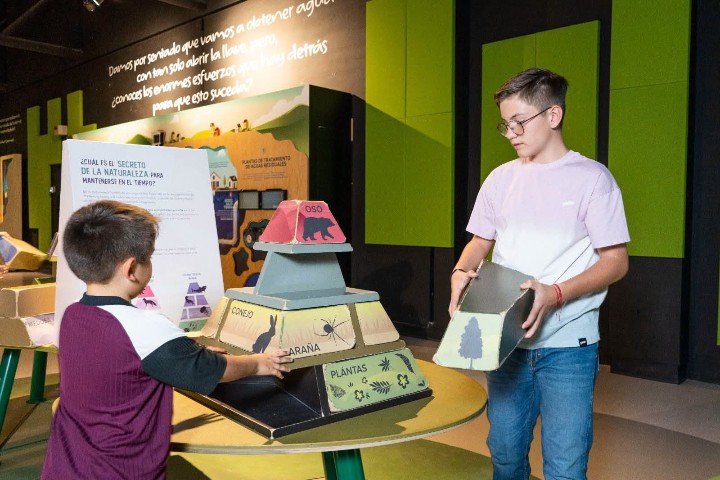 2. Niños en el Centro de Ciencias Explora. Foto - Explora León (Facebook)