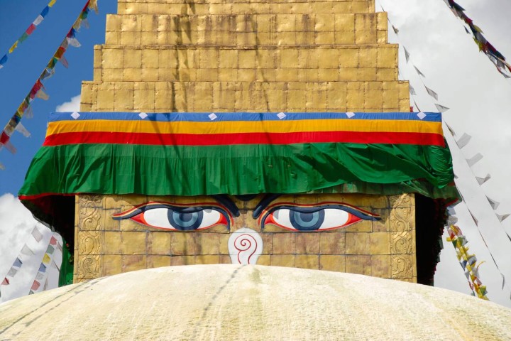 4. Los ojos de Buda en la Estupa de Boudhanath. Foto - Alamy
