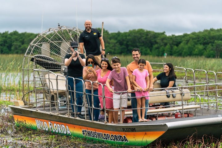 5. Recorrido en aerodeslizador en Wild Florida Adventure Park. Foto - Wild Florida