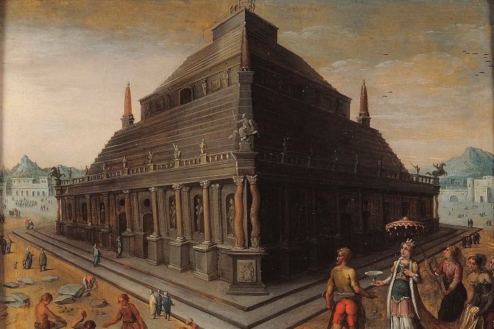 6. Ilustración del Mausoleo de Halicarnaso. Foto - Gallerie degli Uffizi