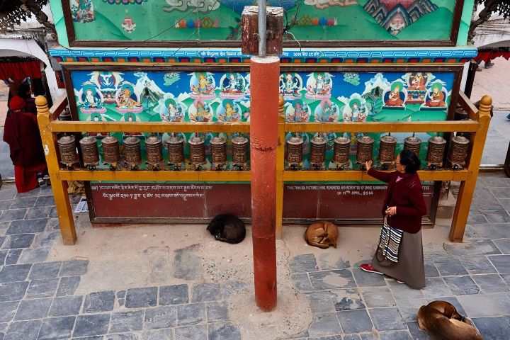 6. Ruedas de oración en la Estupa de Boudhanath . Foto - Getty Images