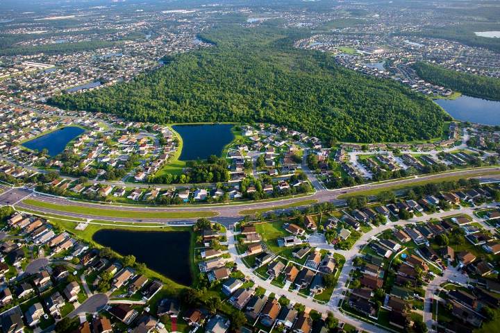 7. Vista aérea de Kissimmee. Foto - iStock