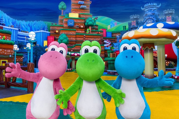 8. Concepto artístico de Yoshis en el Reino Champiñón. Foto - @unifanfestnights (Instagram)