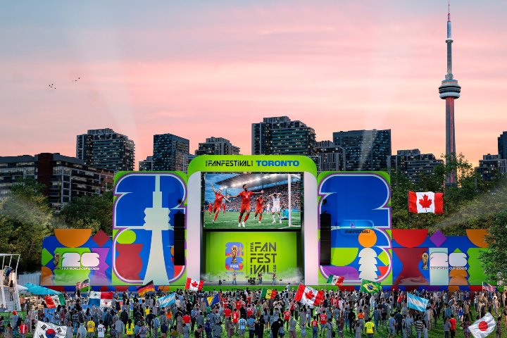 1. Concepto artístico del FIFA Fan Festival Toronto. Foto - Toronto FIFA World Cup 26