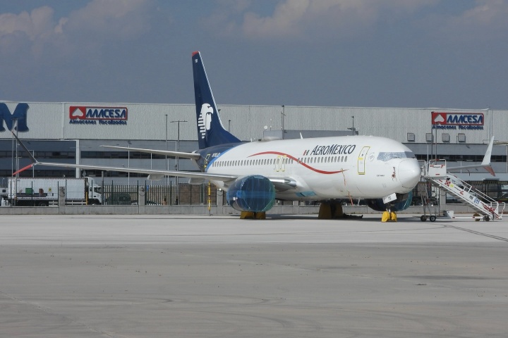 3. Boeing 737 MAX de Aeroméxico. Foto - @jos.spotter (Instagram)