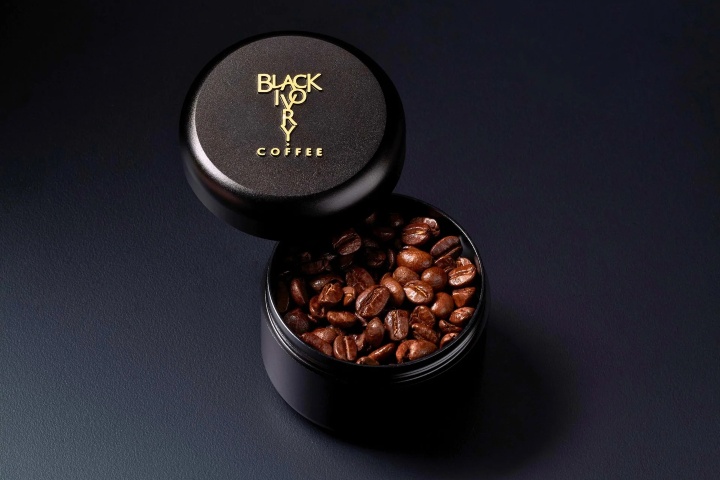4. 40 gramos de Café Marfil Negro. Foto - Black Ivory Coffee