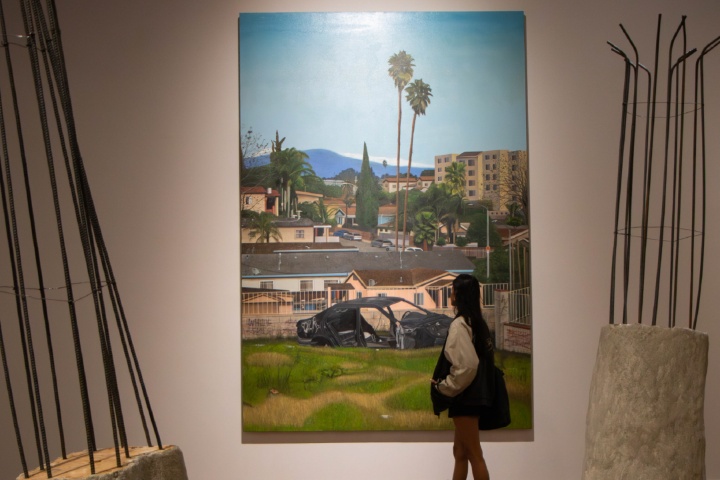 4. Obra de arte chicano en “AztLÁn, túnel del tiempo”. Foto - Museo del Palacio de Bellas Artes