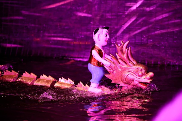 4. Títere acuático. Foto - Nhà hát Múa rối Thăng Long - Thang Long Water Puppet Theater (Facebook)