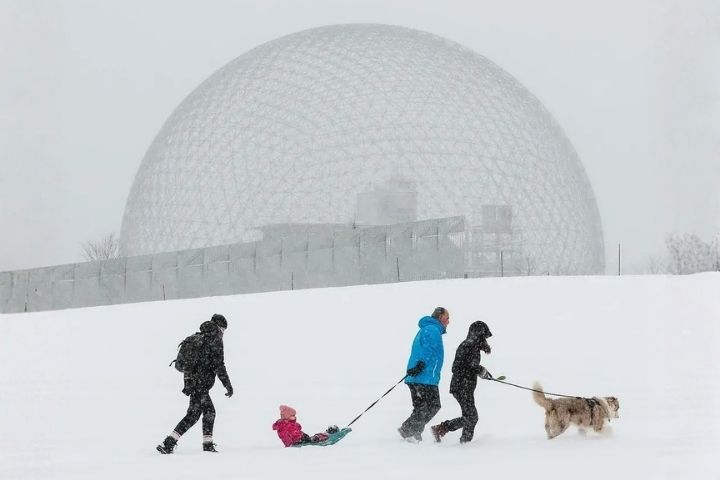 5. Biosfera de Montreal durante el invierno. Foto - @montreal (Instagram)