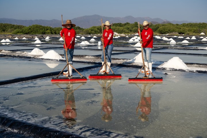 7. Salineros en la Ruta de la Sal. Foto - Archivo Sal Real de Colima